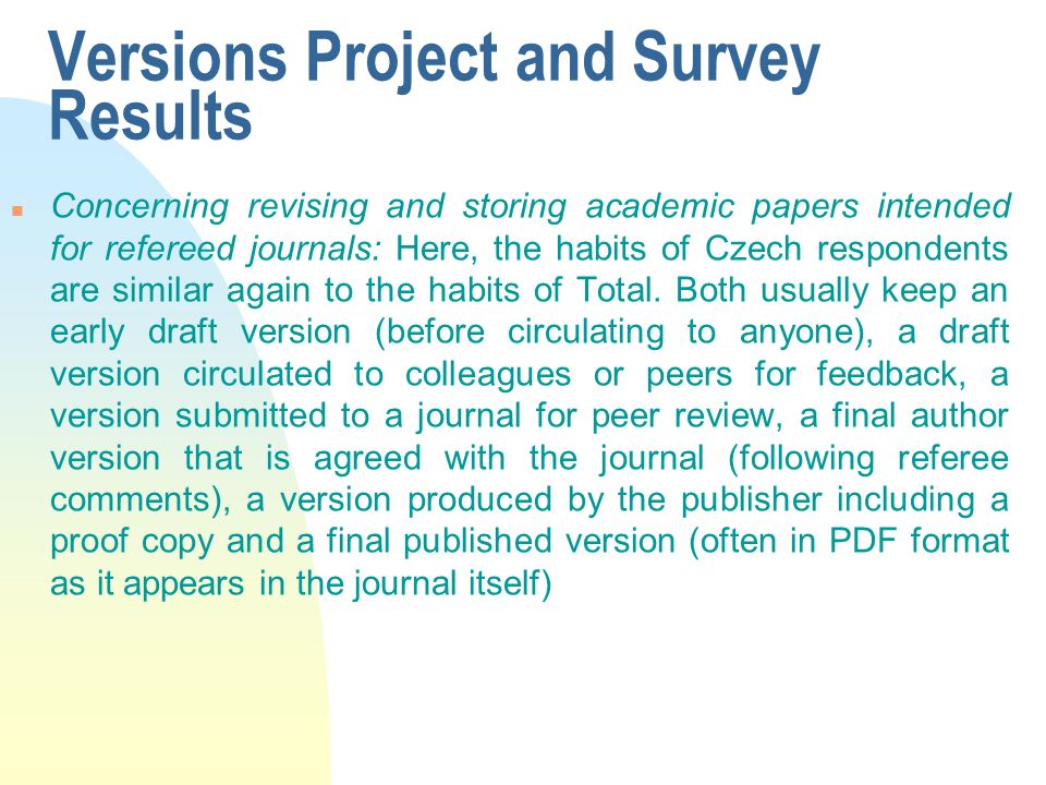 Using the H-index to Measure Czech Economic Research and Czech Researchers’ Habits Related to Research Papers T. Cahlík, H. Pessrová. - ppt download - ì›¹