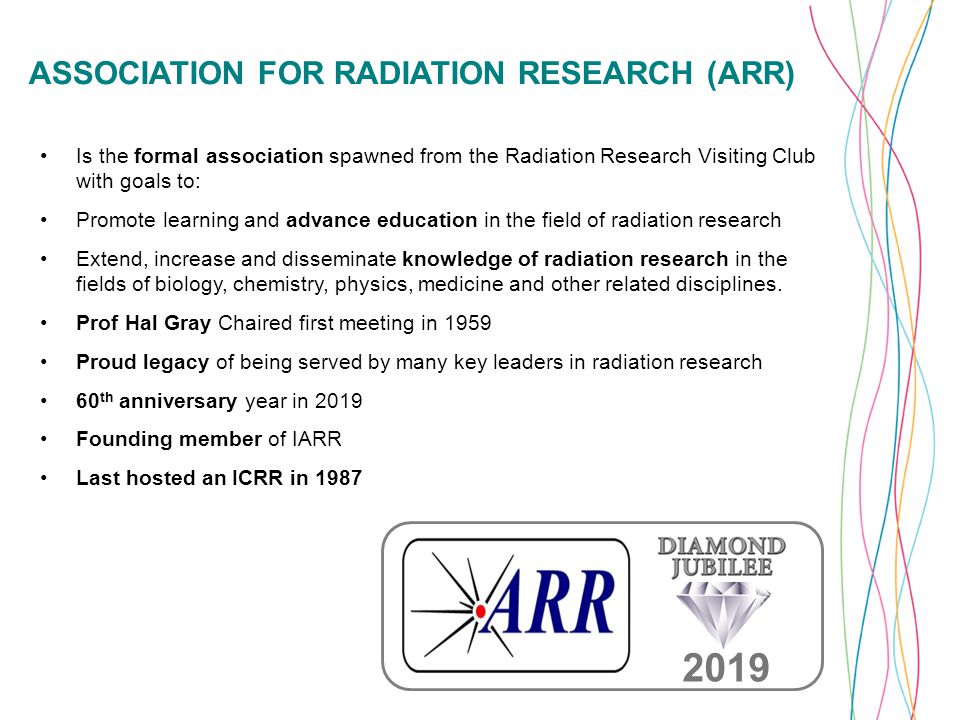 Is the formal association spawned from the Radiation Research Visiting Club with goals to: Promote learning and advance education in the field of radiation research Extend, increase and disseminate knowledge of radiation research in the fields of biology, chemistry, physics, medicine and other related disciplines.