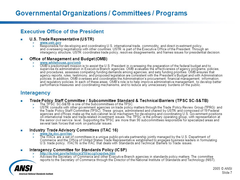 1 [version ] Standards And Conformity Assessment Bodies Of The United ...