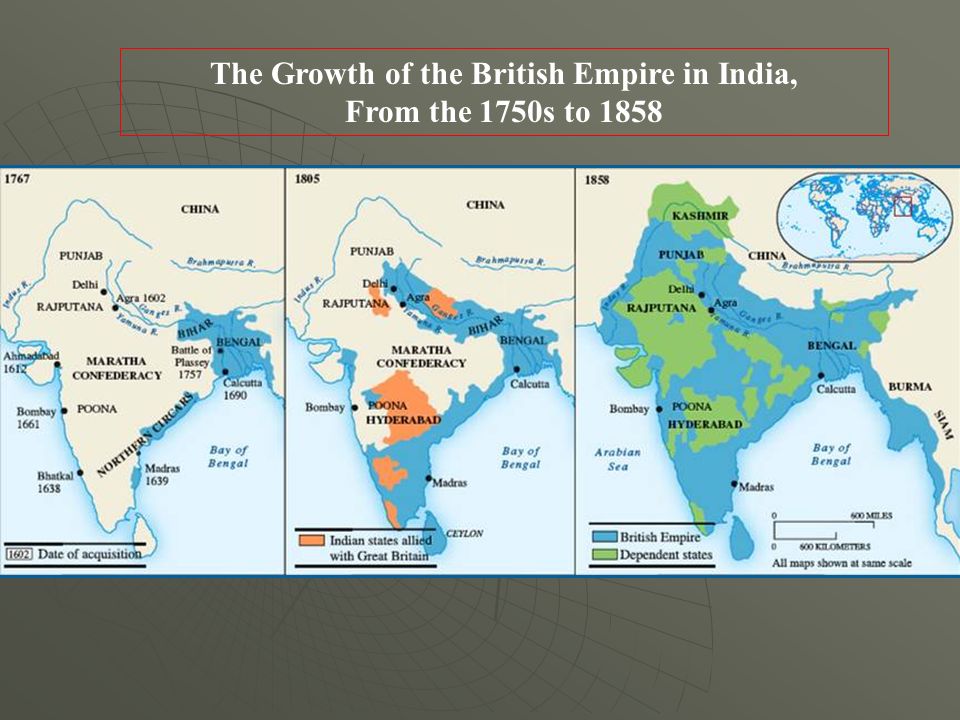 The Growth of the British Empire in India, From the 1750s to 1858