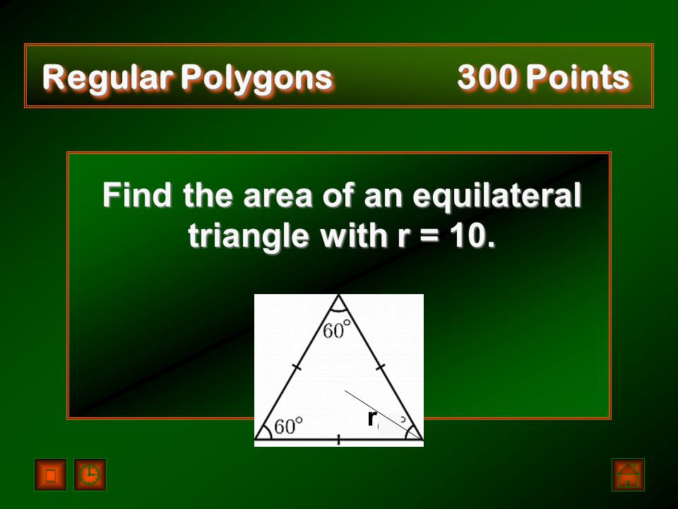 Regular Polygons 200 Points A = 56v