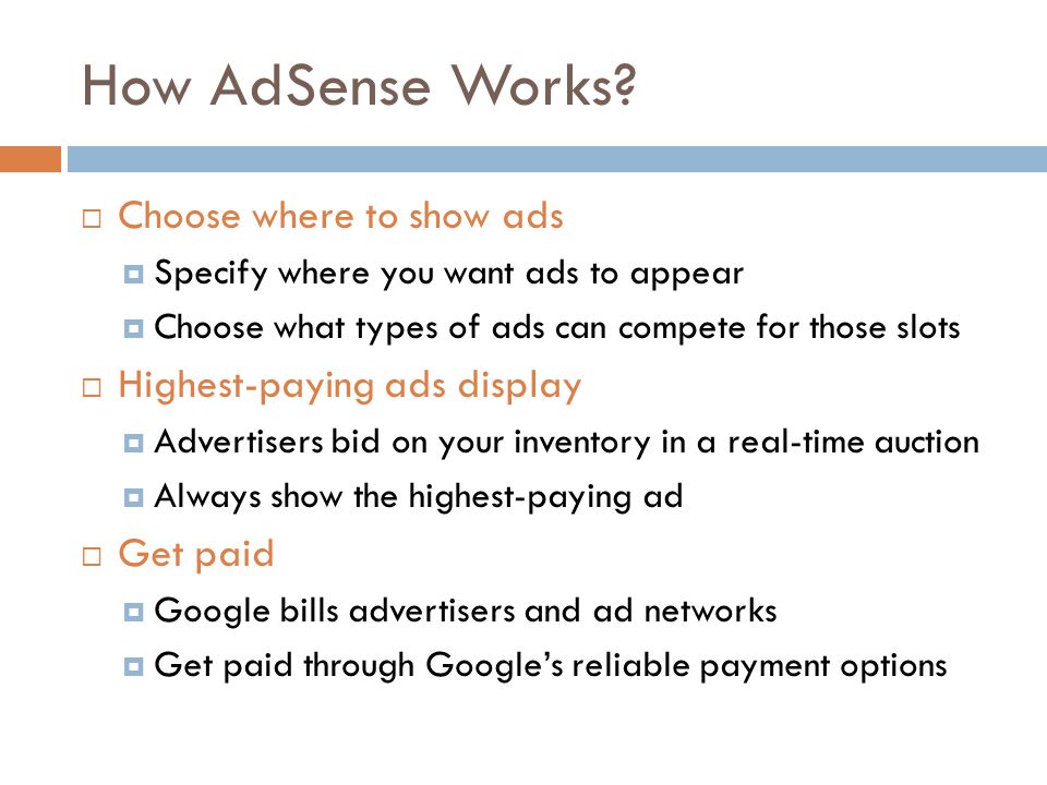 How AdSense Works.