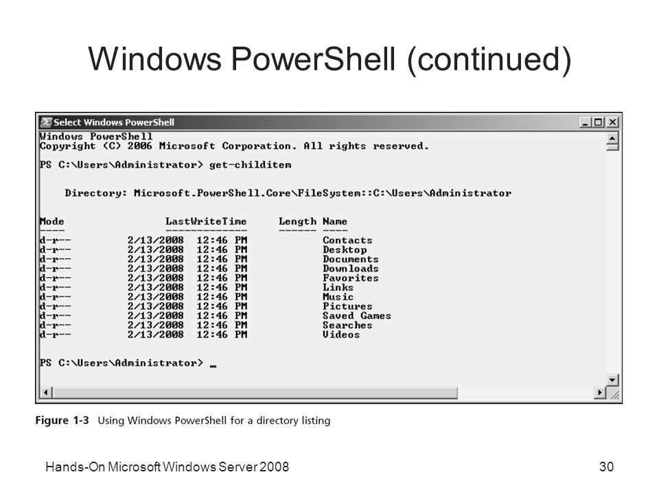 Hands-On Microsoft Windows Server Windows PowerShell (continued)