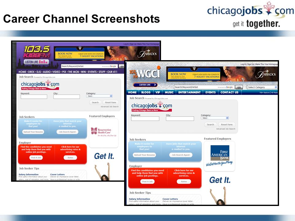 Career Channel Screenshots
