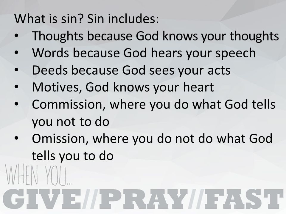 What is sin.