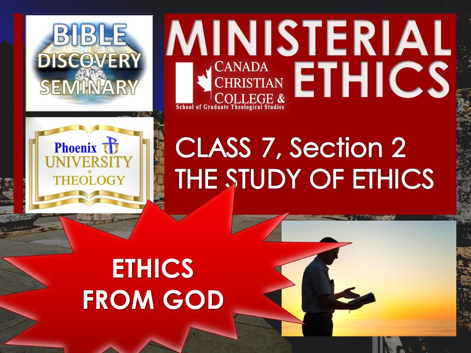 ETHICS FROM GOD