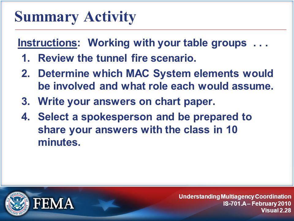 Understanding Multiagency Coordination IS 701 A February