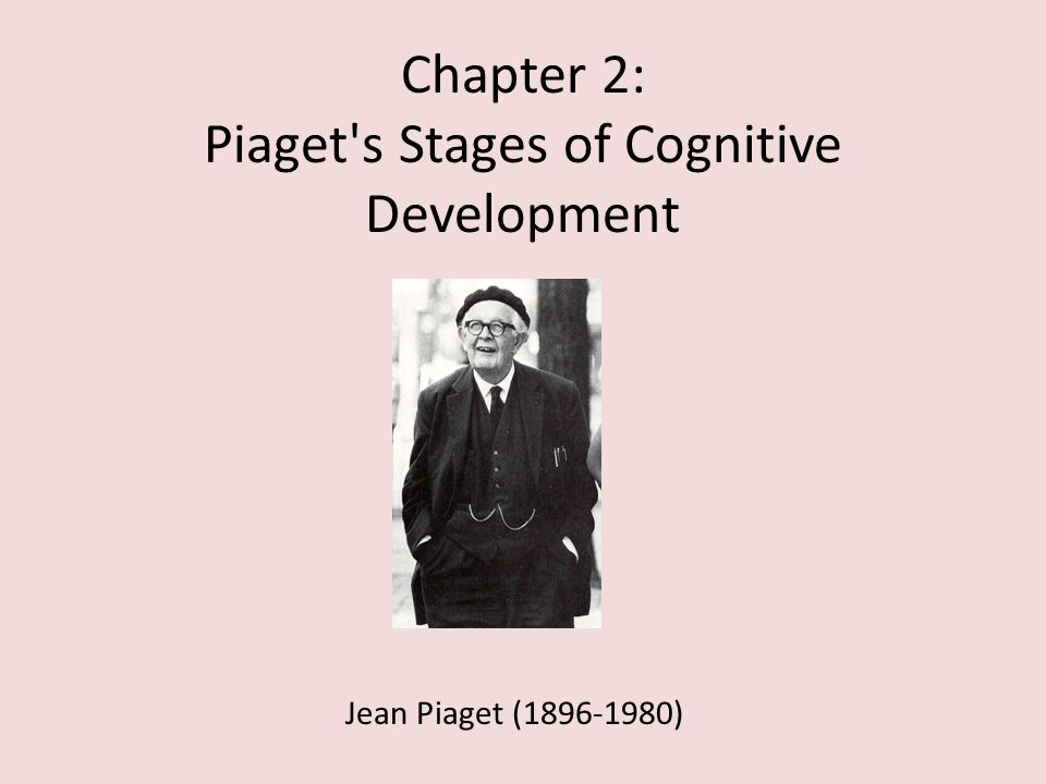 Chapter 2: Piaget s Stages of Cognitive Development Jean Piaget ( )