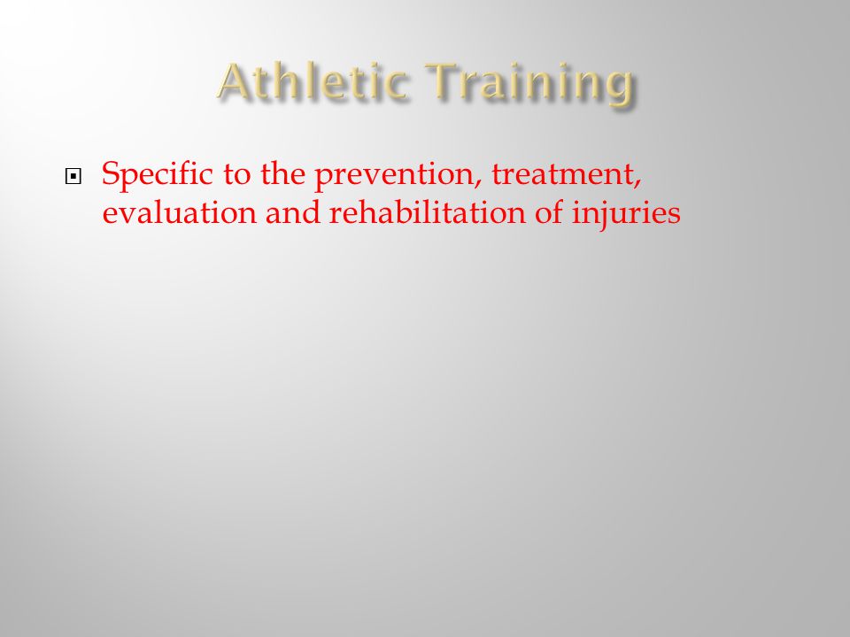  Specific to the prevention, treatment, evaluation and rehabilitation of injuries