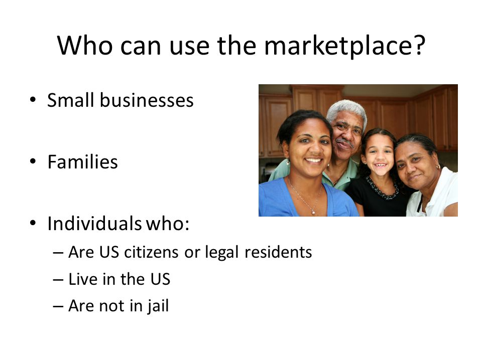 Who can use the marketplace.