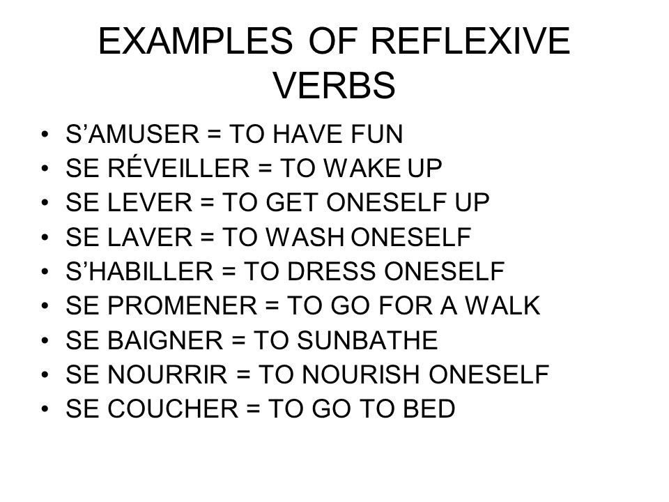 REFLEXIVE VERBS. TABLE DE MATIERES Definition Examples of relexive verbs  Comparison with regular verbs Formation. - ppt download
