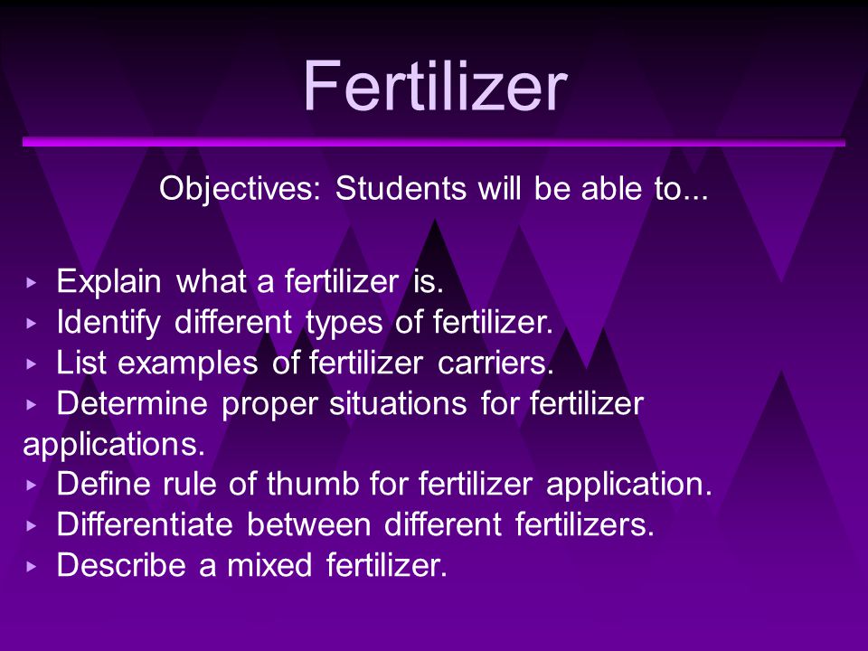 define fertilizers and its types