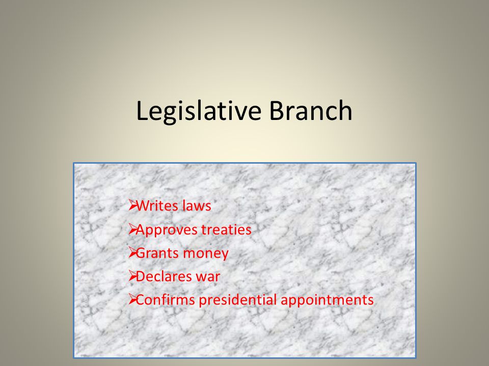 which branch of government makes money