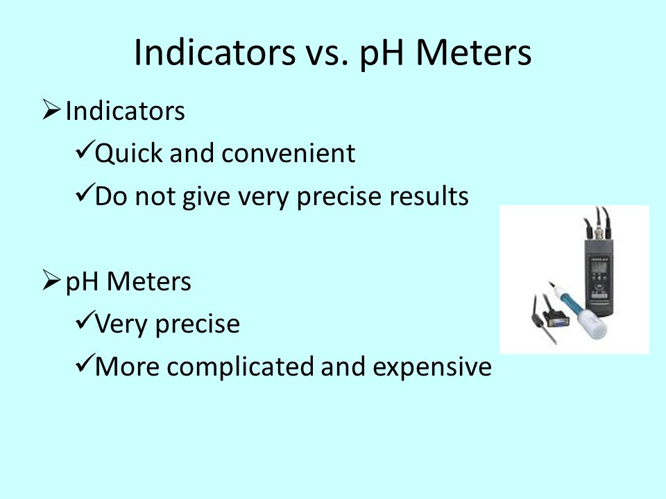 Indicators vs.