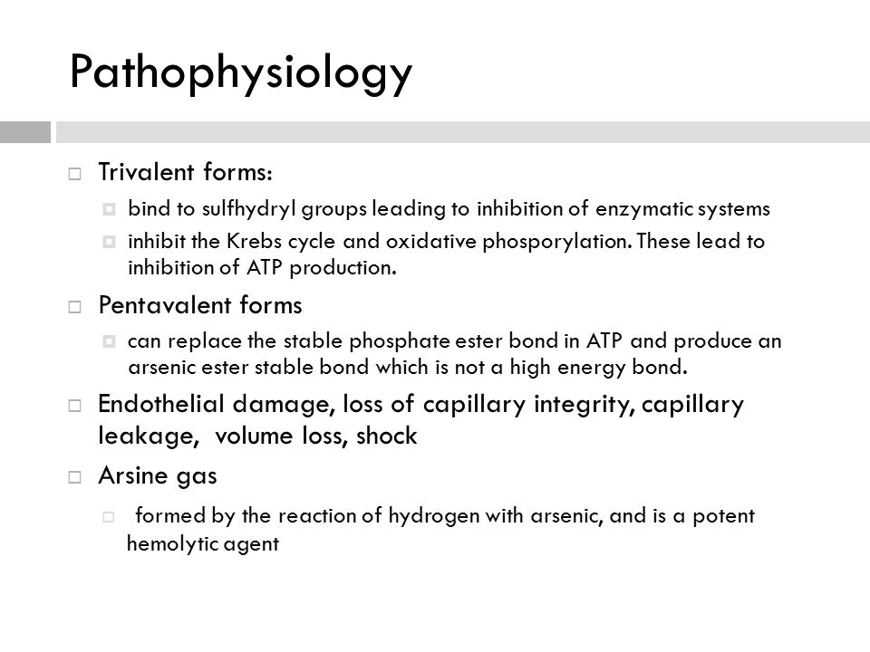 Lead and Arsenic Toxicity. Lead Poisoning Physical Properties Lead (Pb ...