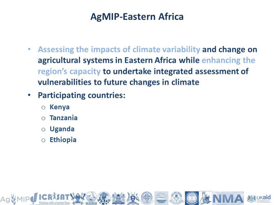 AgMIP-Eastern Africa Overview Eastern Africa Team. - ppt download