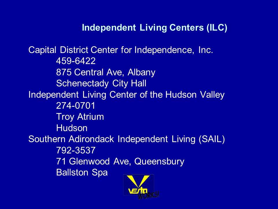 Independent Living Centers (ILC) Capital District Center for Independence, Inc.