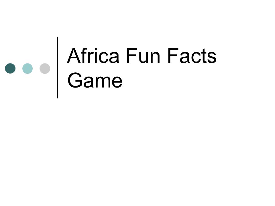Africa Fun Facts Game