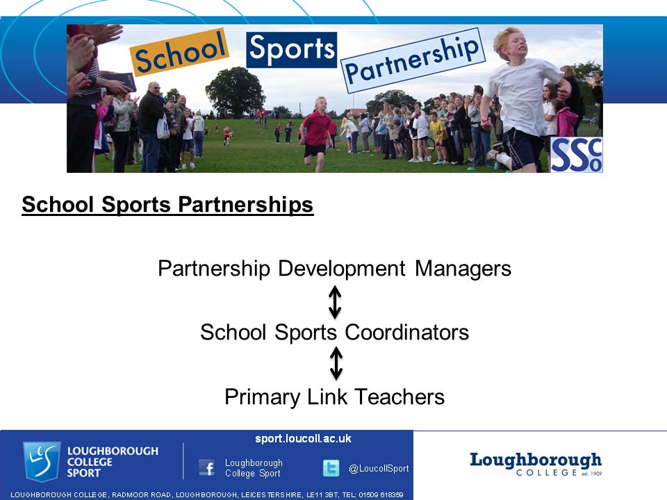 School Sports Partnerships Partnership Development Managers School Sports Coordinators Primary Link Teachers