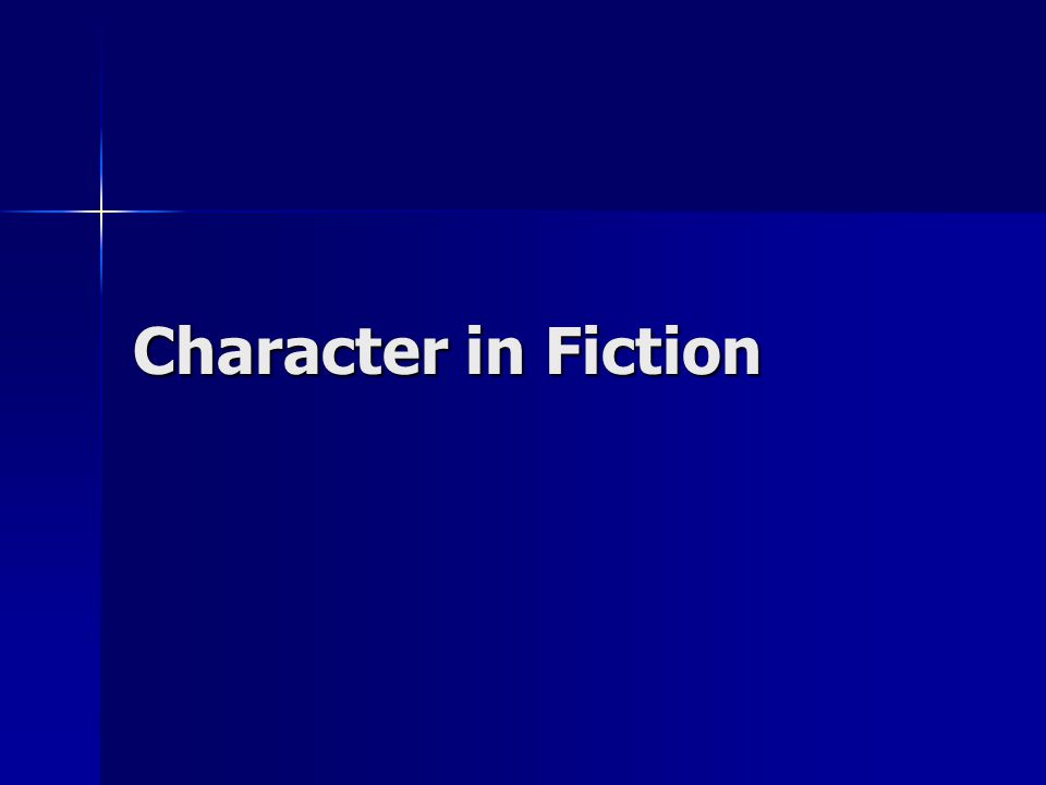 Character in Fiction