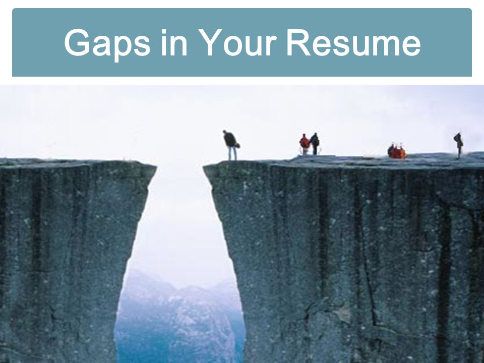 Gaps in Your Resume