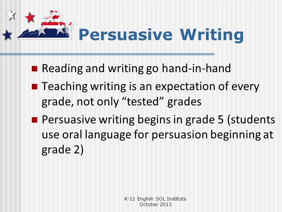 english persuasive writing