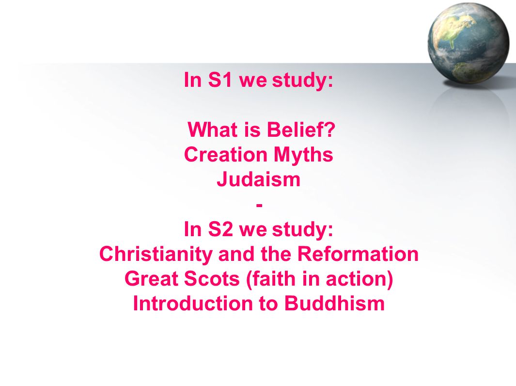 In S1 we study: What is Belief.