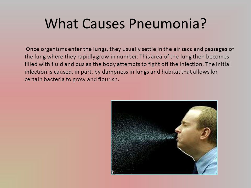 What Causes Pneumonia.