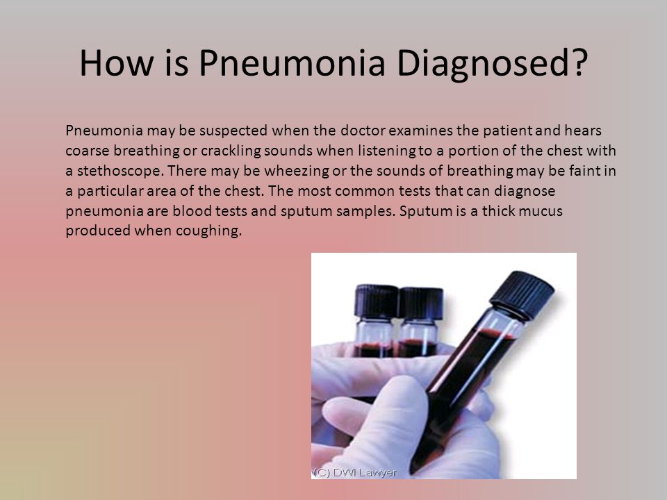 How is Pneumonia Diagnosed.