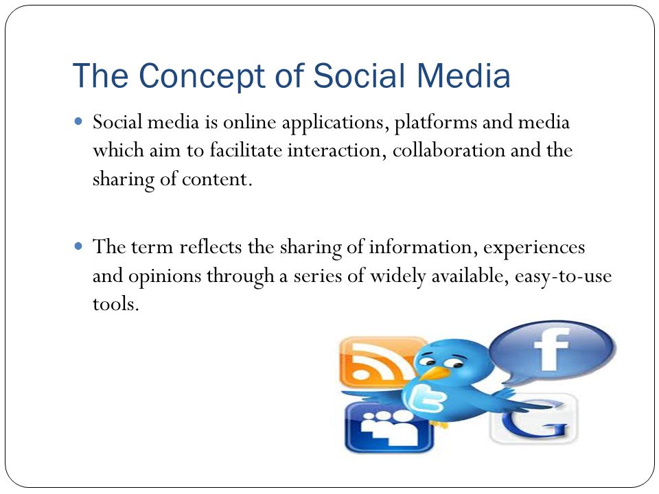 Social Media Marketing. The Concept of Social Media Social media is online  applications, platforms and media which aim to facilitate interaction,  collaboration. - ppt download