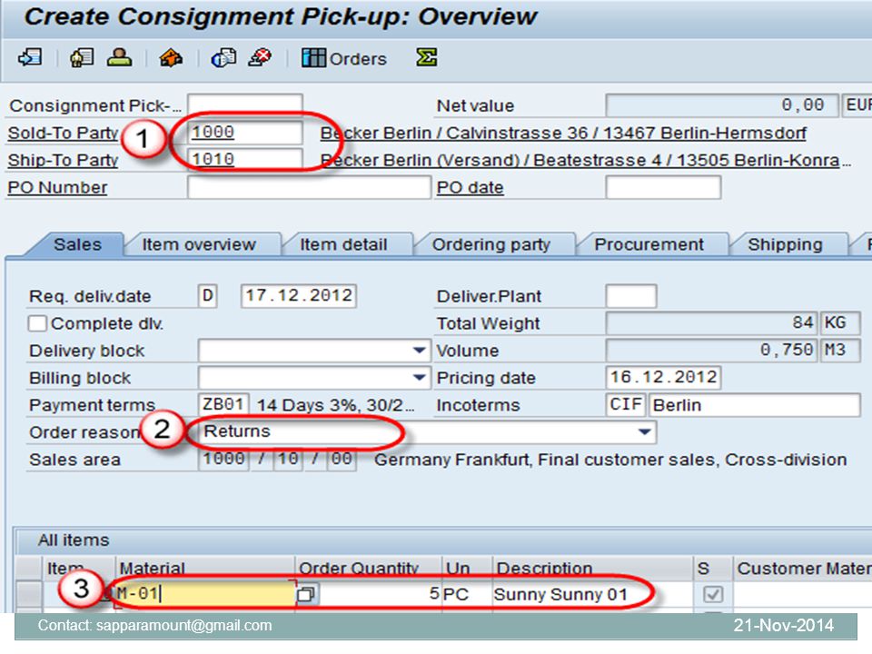 Order reason. Консигнация картинки. SAP display customer sale shipping. Consignment stock.