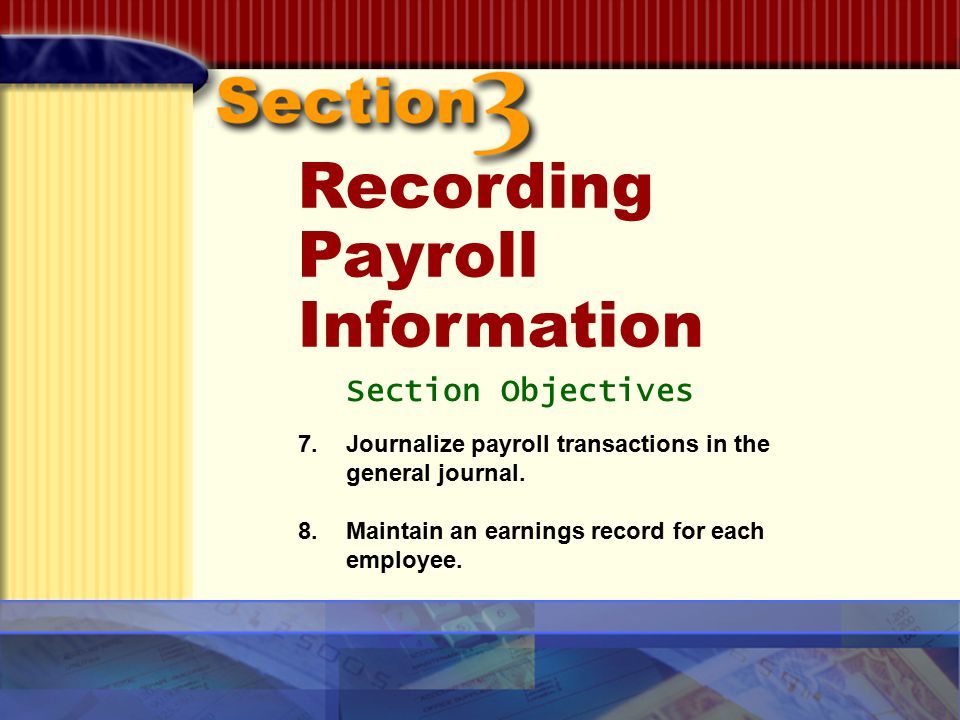 7.Journalize payroll transactions in the general journal.