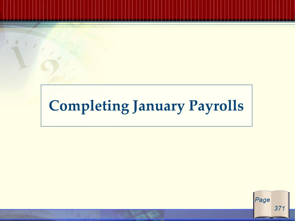 Completing January Payrolls Page 371