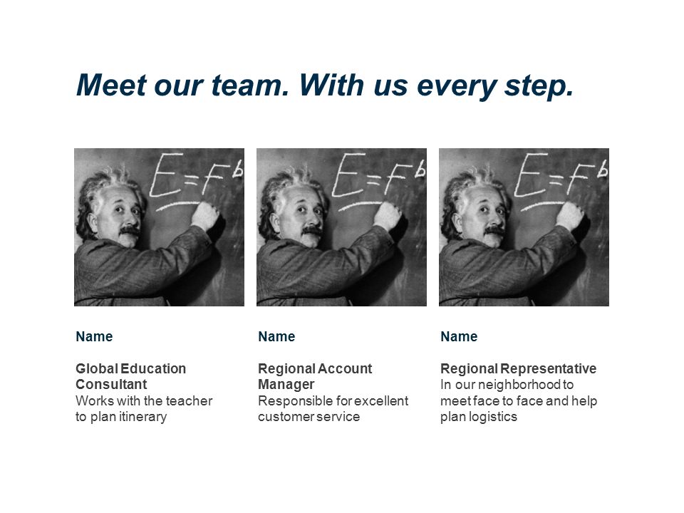Meet our team. With us every step.
