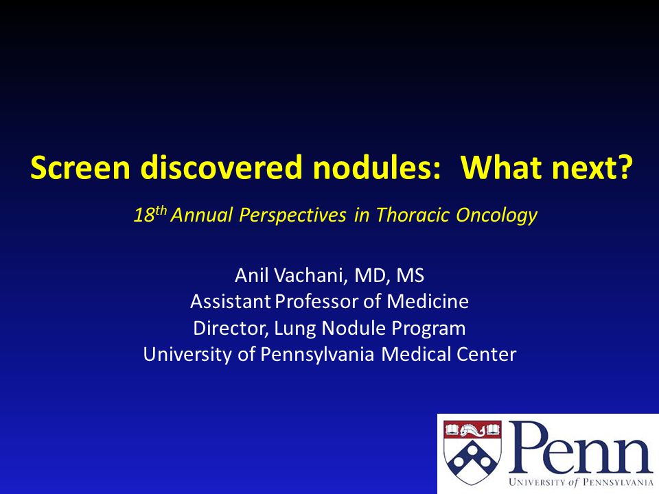 Screen discovered nodules: What next.