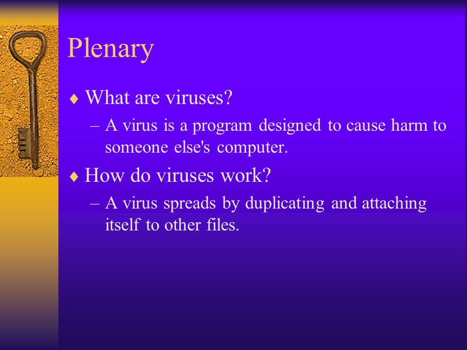 Plenary  What are viruses.