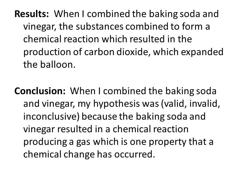 Baking Soda And Vinegar Balloon Science Project Hypothesis Baking Soda And Vinegar Balloon Science Project Hypothesis