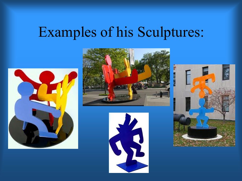 Examples of his Sculptures: