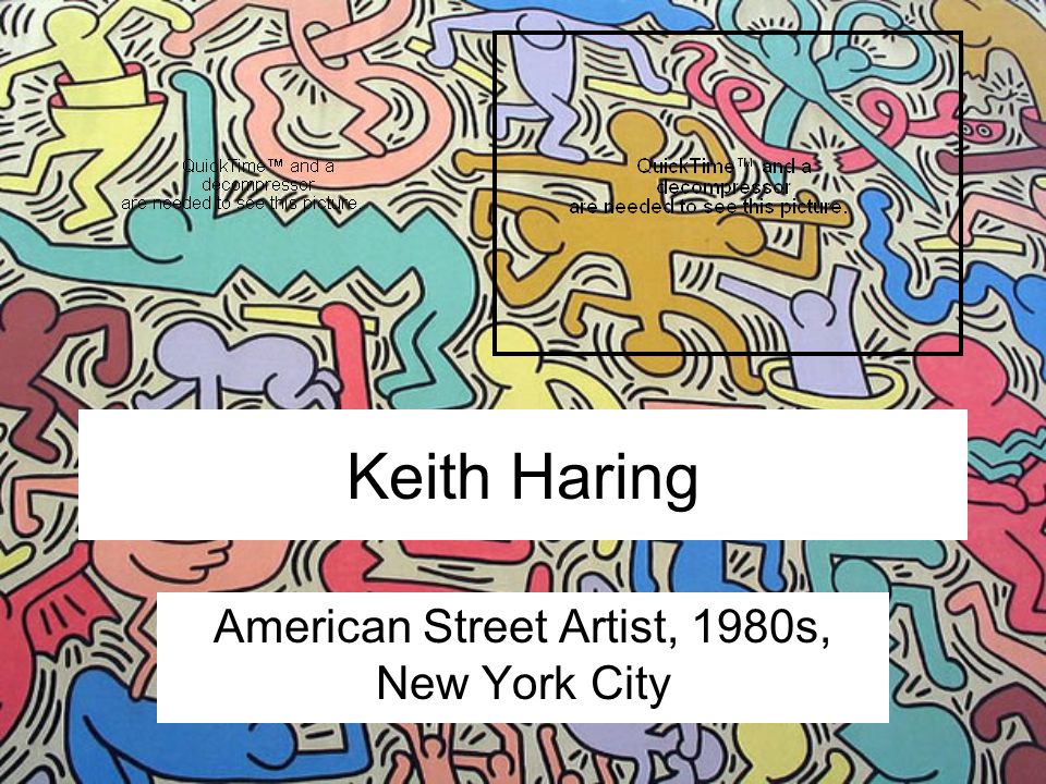 Keith Haring American Street Artist, 1980s, New York City