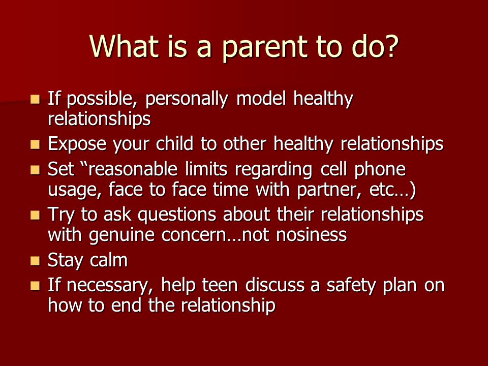 What is a parent to do.