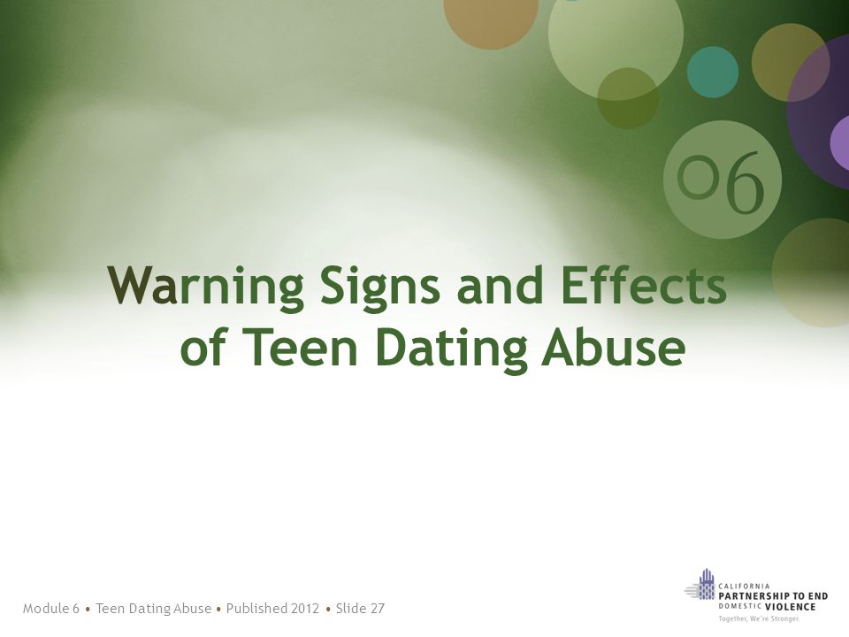 Warning signs of dating abuse