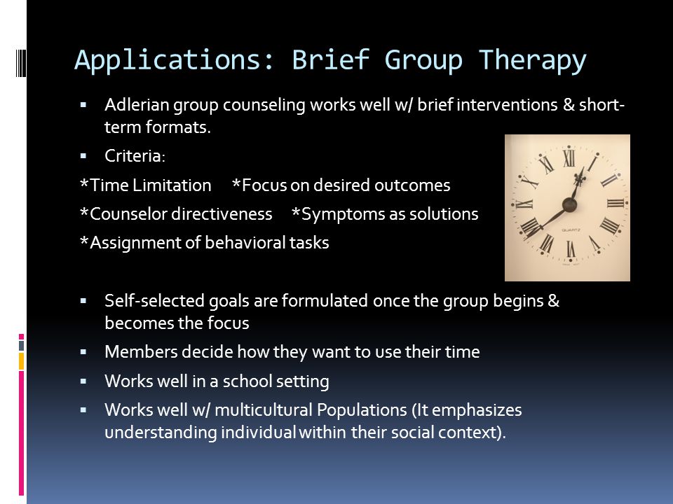 adlerian group therapy techniques