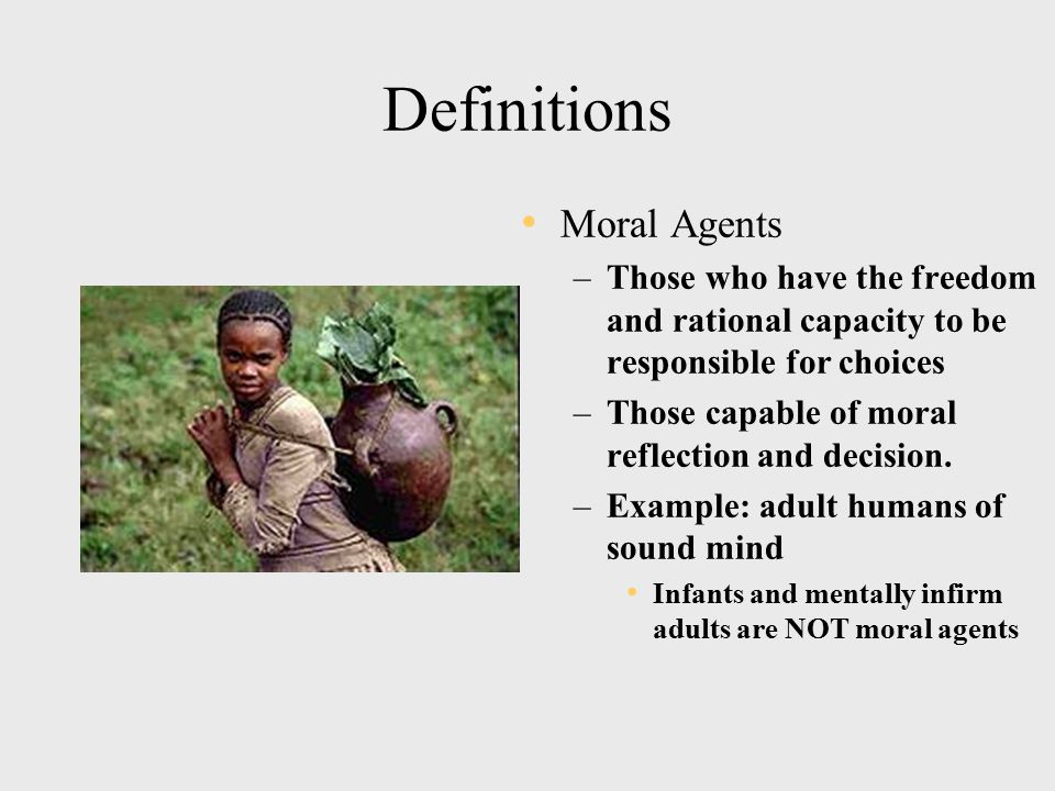 moral agent examples Aacn synergy model for patient care.