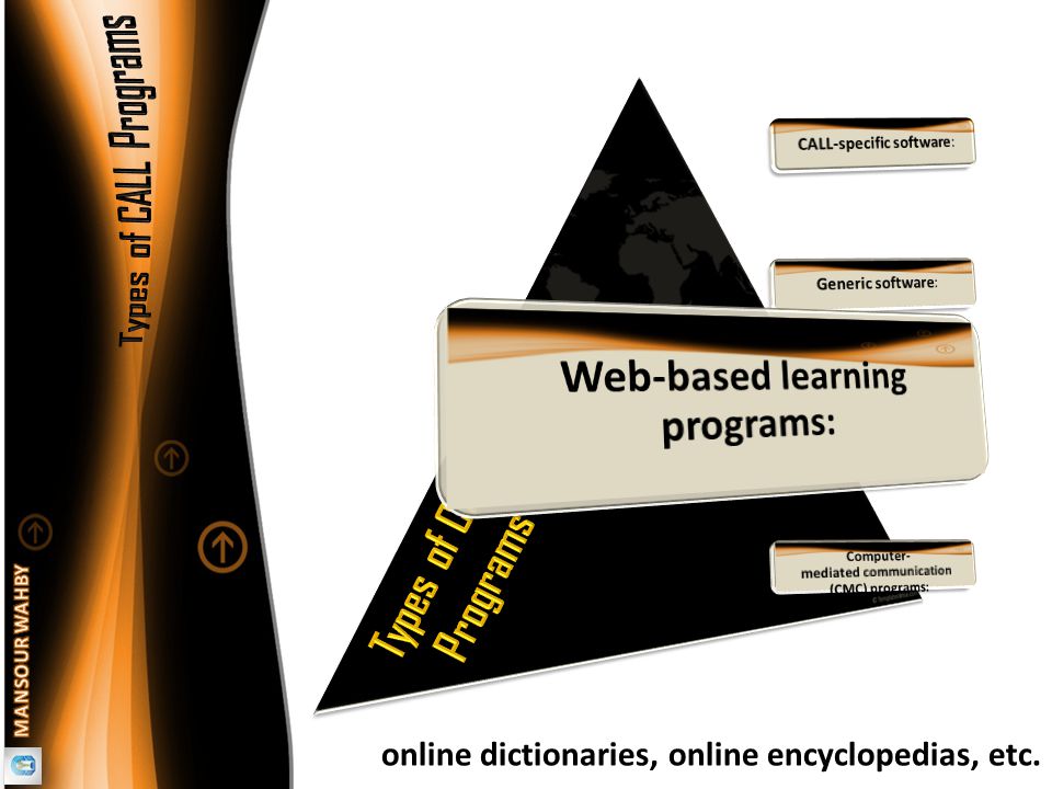 online dictionaries, online encyclopedias, etc.