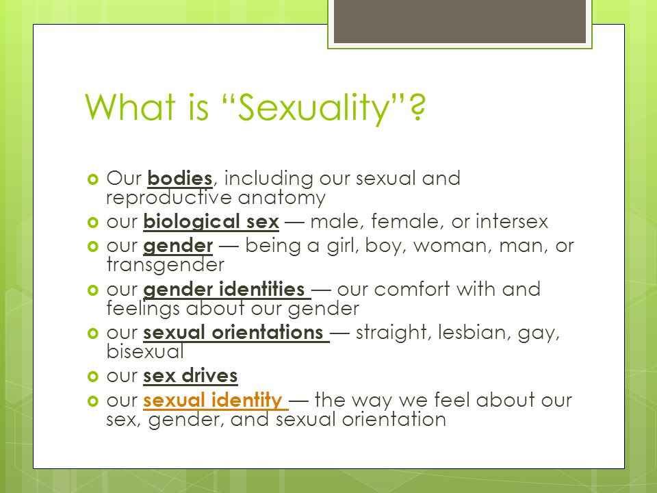 What is Sexuality .