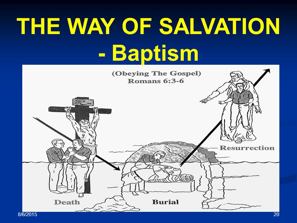 8/6/ THE WAY OF SALVATION - Baptism
