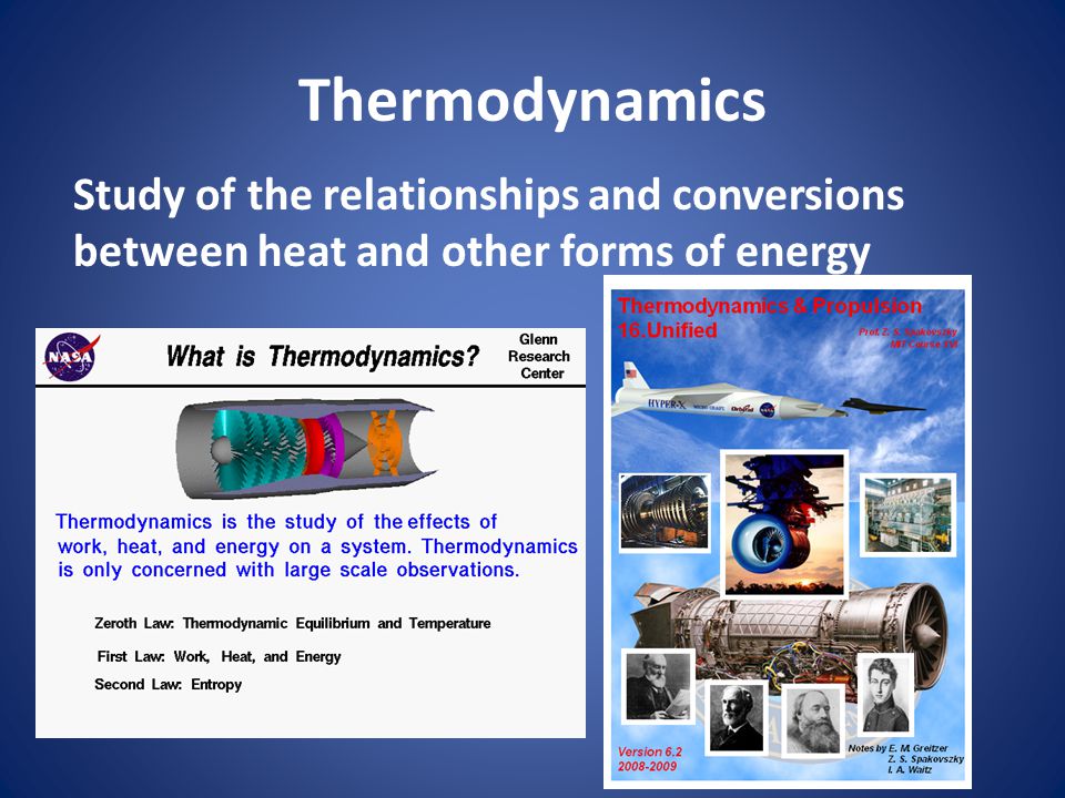 Thermodynamics Study of the relationships and conversions between heat and other forms of energy