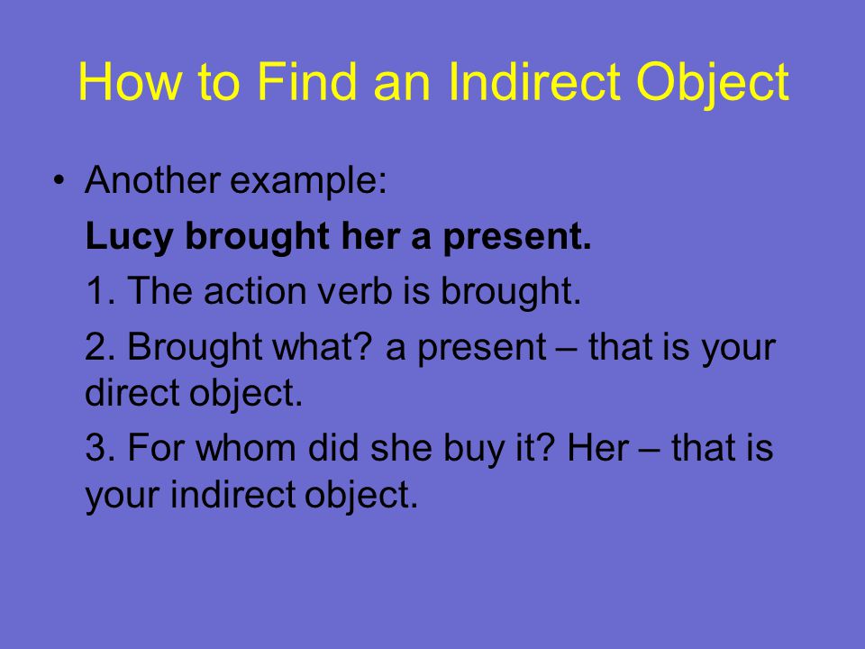 the difference between direct and indirect objects