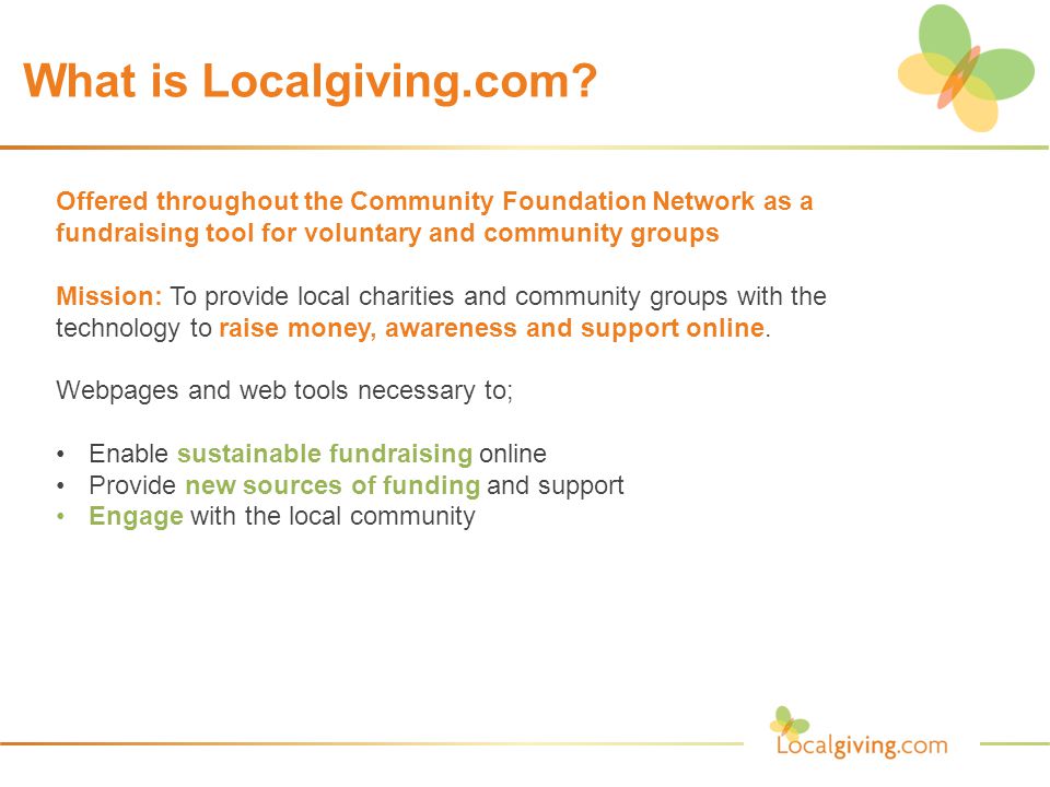 What is Localgiving.com.