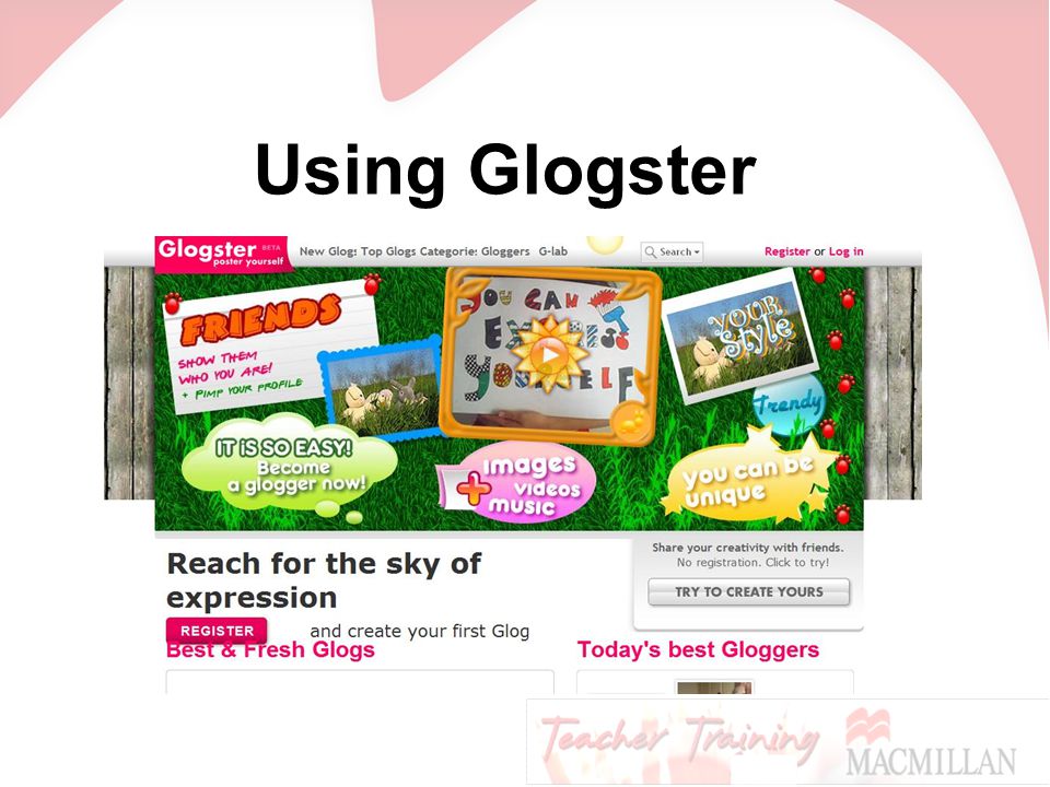 Using Glogster